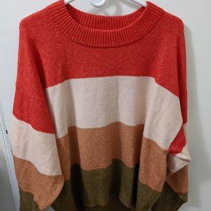 A New Day Sweater Colorblock Slouchy Pullover